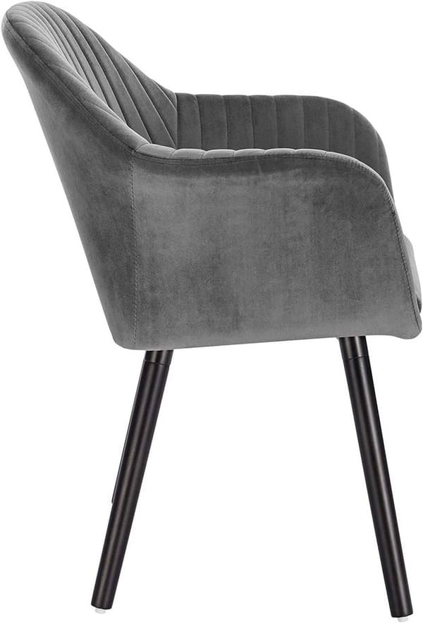 Rootz sæt med 6 spisestuestole - Fløjlsstole - Komfortable siddepladser - Ergonomisk design - Holdbar konstruktion - Skridsikre puder - 81 cm x 40 cm
