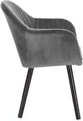 Miniatyrbillede 5 af 7: Rootz sæt med 4 spisestuestole - Fløjlsstole - Komfortable siddepladser - Nem montering, holdbart, ergonomisk design - 81 cm x 40 cm x 40 cm