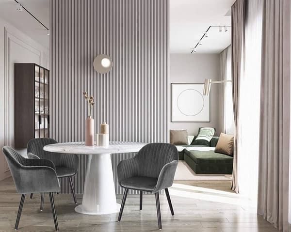 Rootz sæt med 4 spisestuestole - Fløjlsstole - Komfortable siddepladser - Nem montering, holdbart, ergonomisk design - 81 cm x 40 cm x 40 cm