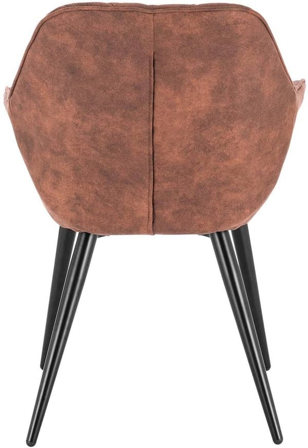 Rootz Sæt med 2 polstrede spisestuestole - Lænestole - Stofstole - Superkomfortable - Holdbar konstruktion - Justerbare fødder - 84cm x 41cm x 45cm