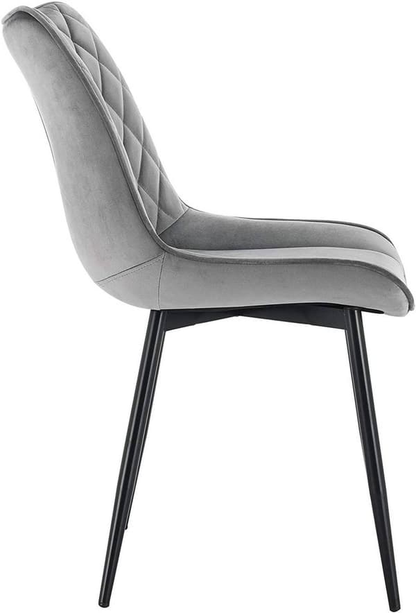 Rootz Velvet Matstolar - Eleganta stolar - Bekväma sittplatser - Slitstark, Ergonomisk, Anti-Slip - 46cm x 40,5cm x 85,5cm