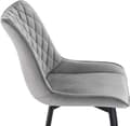 Miniatyrbild 6 av 7: Rootz Velvet Matstolar - Eleganta stolar - Bekväma sittplatser - Slitstark, Ergonomisk, Anti-Slip - 46cm x 40,5cm x 85,5cm