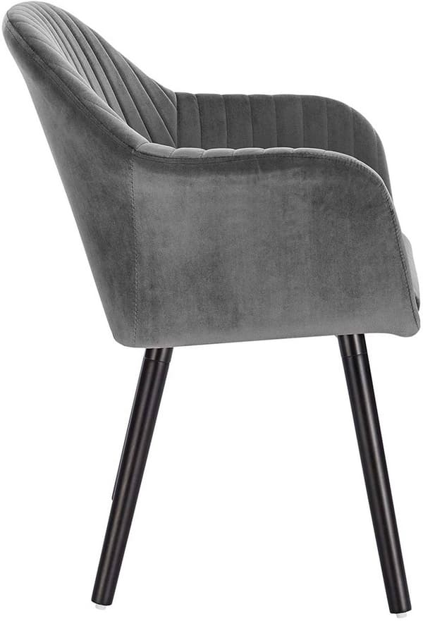 Ergonomisk spisestuestol Rootz - Komfortable siddepladser - Stilfulde møbler - Fløjlsbetrukket - Nem at samle - Støtter op til 120 kg - 81 cm x 40 cm