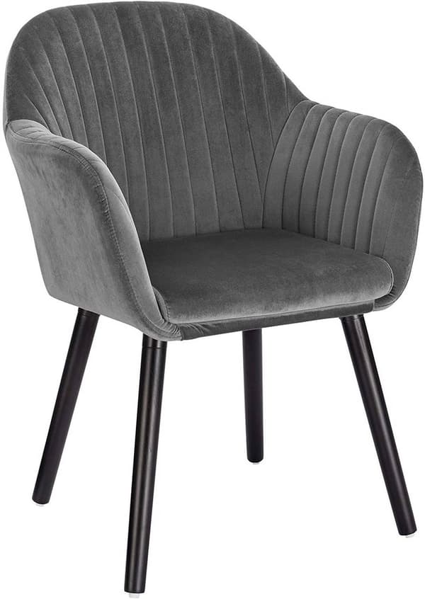 Ergonominen Rootz-ruokailutuoli - Mukavat istuimet - Tyylikkäät huonekalut - Samettiverhoilu - Helppo koota - Tukee jopa 120 kg - 81 cm x 40 cm x 42 c