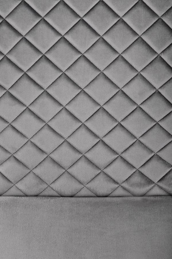 Spisestol - fløjl stof - 46x102x61 cm - grå