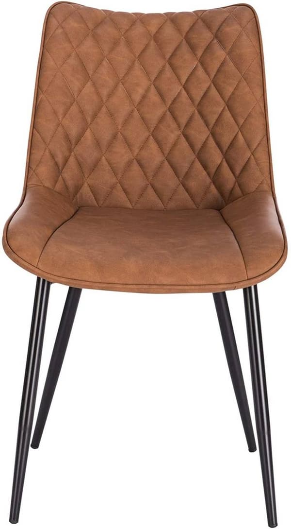 Rootz sæt med 4 spisestuestole - Køkkenstole - Moderne siddepladser - Holdbart metalstel - Ergonomisk design - Let at rengøre - 46cm x 40,5cm x 85,5cm
