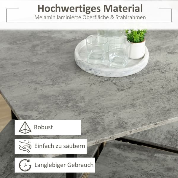 Rootz 5-delade barbordsset - Matsalsset - Köksmöbler - Utrymmesbesparande design - Robust konstruktion - Förbättrad stabilitet - 100L x 60W x 88H cm (