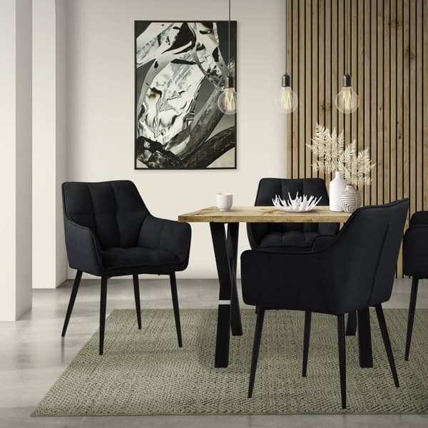 Sæt med 6 spisestuestole Stuestol Køkkenstol Lænestol Designstol