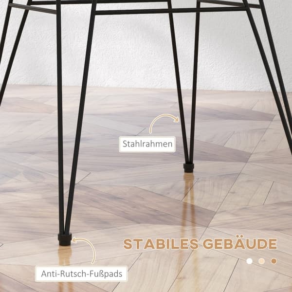 Rootz Set med 2 Boho Style köksstolar - Matstolar - Rottingstolar - Naturlig estetik - Bekväm design - Hållbar konstruktion - 56cm x 60cm x 79cm