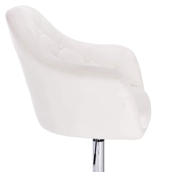 Rootz Barstol - Bänkpall - Justerbar barstol - Ergonomisk design - Slitstarkt konstläder - Stabil metallbas - 47cm x 41cm