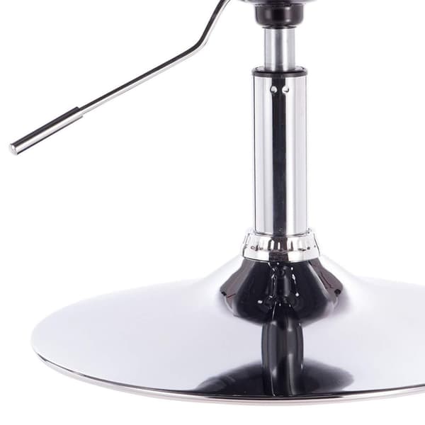 Rootz Barstol - Bänkpall - Justerbar barstol - Ergonomisk design - Slitstarkt konstläder - Stabil metallbas - 47cm x 41cm