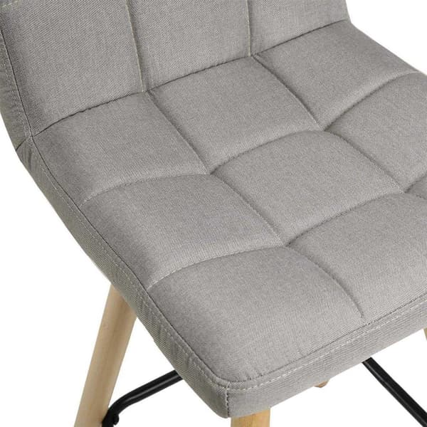 Rootz 2 baarituolia - Työpöytäjakkarat - Keittiöjakkarat - Mukava pellavaistuin - Ergonominen selkänoja - Tukeva puurunko - 40cm x 36cm