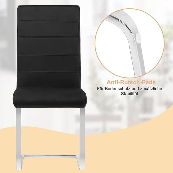 Rootz Velvet Swing spisestuestol - Flydende stol - Ergonomisk stol - Stabil og sikker - Gulvvenlig - Stilfuldt design - 41 cm x 100 cm x 55,5 cm