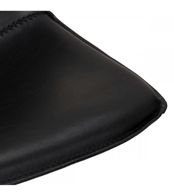 Rootz Barpall - Snurrbar stol - Bekväm motpall - 360° vridbar, högsta komfort, enkelt underhåll - 48cm x 57cm x 98cm - Metall och konstläder
