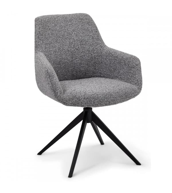 Rootz matstolsset - Snurrstol - Moderna matstolar - Lyxigt polyestertyg - Skumkudde Komfort - Snygga metallben - 64cm x 56cm x 87cm