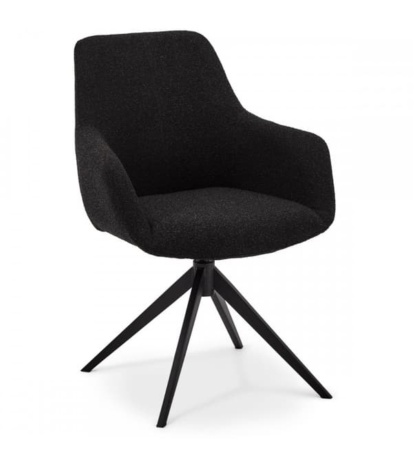 Rootz-ruokailutuolisarja - Pehmustetut Bouclé-tuolit - Mukavat ja monipuoliset - Erittäin mukava, kestävä, helppohoitoinen - 64 cm x 64 cm x 87 cm