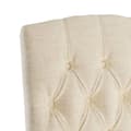 Miniatyrbild 7 av 9: vidaXL Matstolar 4 st beige linnedesign tyg