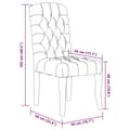 Miniatyrbild 9 av 9: vidaXL Matstolar 4 st beige linnedesign tyg