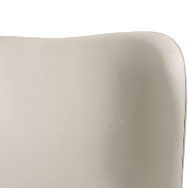 Spisebordsstole Tessa - Velour beige/guld,Sæt med 6 stk.