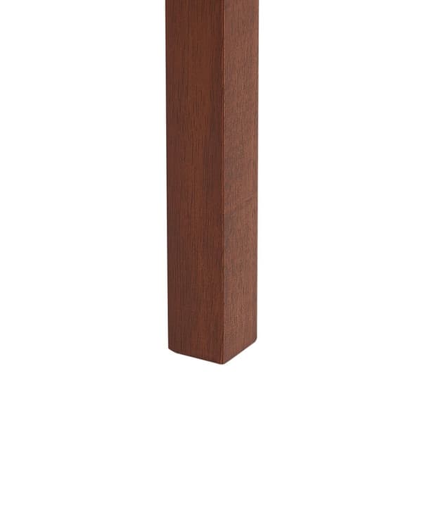 Matstol 2 st Taupe Polyester Gummi Trä Mörkt Trä Stoppade