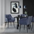 Miniatyrbild 7 av 7: Uppsättning med 4 matsalsstolar Vardagsrumsstol Köksstol Fåtölj Designstol