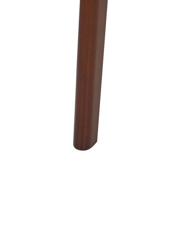 Spisebordsstol Mørkt Gummitræ Sæt af 2 Spisestole med Træben Klassiske Spisestuestol Retro Design Træstole til Spisebord
