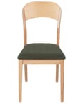 Miniatyrbillede 5 af 9: Spisebordsstol Lyst Gummitræ Sæt af 2 Spisestole med Træben Klassiske Spisestuestol Retro Design Træstole til Spisebord
