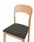Miniatyrbillede 7 af 9: Spisebordsstol Lyst Gummitræ Sæt af 2 Spisestole med Træben Klassiske Spisestuestol Retro Design Træstole til Spisebord