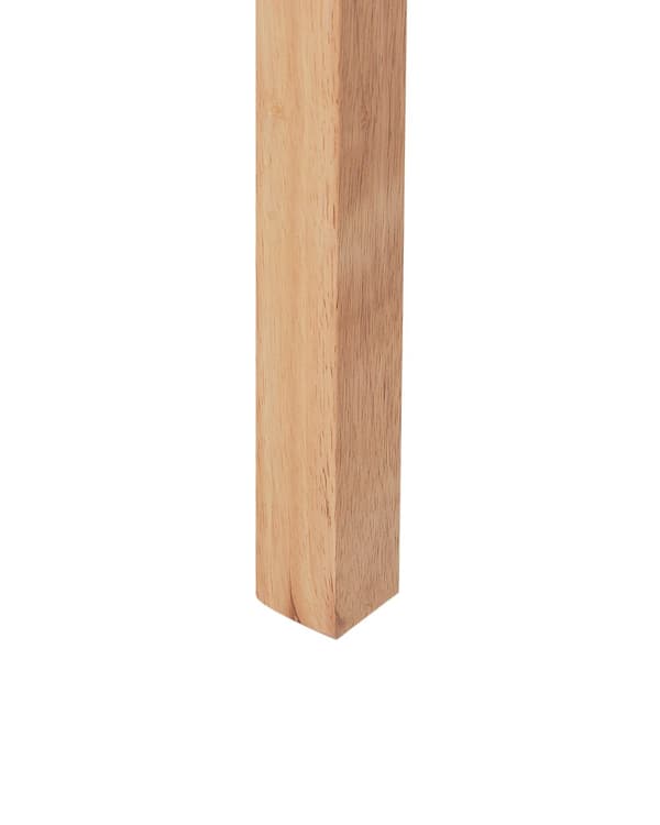 Spisebordsstol Lyst Gummitræ Sæt af 2 Spisestole med Træben Klassiske Spisestuestol Retro Design Træstole til Spisebord