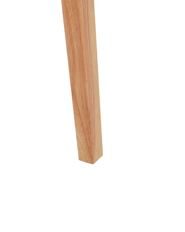 Spisebordsstol Lyst Gummitræ Sæt af 2 Spisestole med Træben Klassiske Spisestuestol Retro Design Træstole til Spisebord