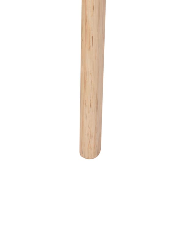 Sett med 2 spisestoler Lyst tre Lysegrå Gummitre Polyester Polstret sete Uten armlener Klassisk og moderne design Kjøkken Spisestue