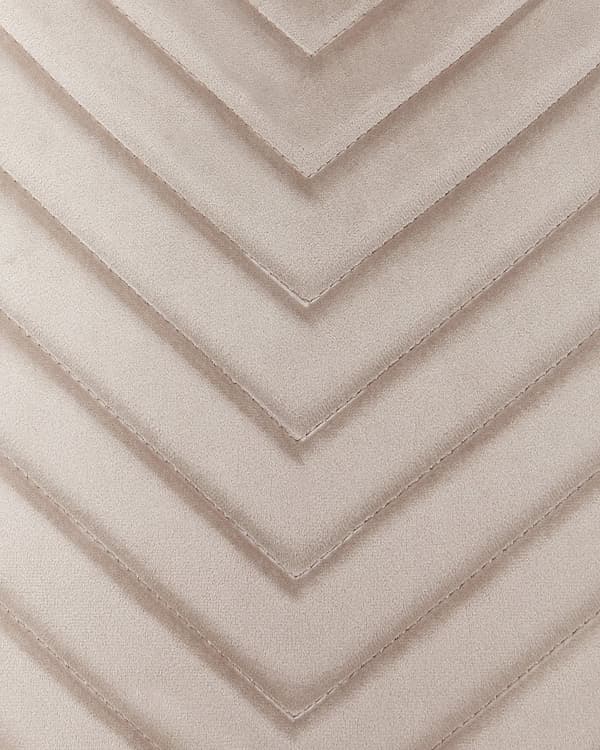 Spisebordsstol Beige Velour Sæt af 2 Polstrede Spisestuestole Komfortable til Spisestue Køkken Stofstole Indretning Skandinavisk