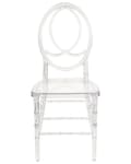 Miniatyrbilde 5 av 8: Sett med 2 Spisestuestoler i Transparent Plast Spisestuemøbler i Moderne Stil