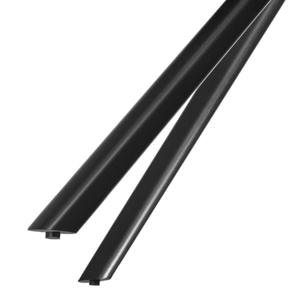 Stol Lona, velour med polstring - sort/sort,Sæt med 6 stk.