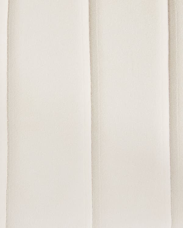 Sett med 2 Spisestuestoler Lys Beige Armløs Fløyel Svart Stålben Moderne Design