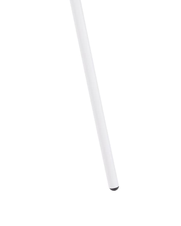 Spisebordsstol Hvid Plast Sæt af 2 Spisestole med Armlæn Køkkenstole Spisestuestole Design Kantinestole
