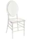 Miniatyrbild 4 av 8: Set om 2 Matstolar Transparent Plast Modern Elegant Stil Matsal Kök