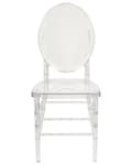 Miniatyrbild 5 av 8: Set om 2 Matstolar Transparent Plast Modern Elegant Stil Matsal Kök