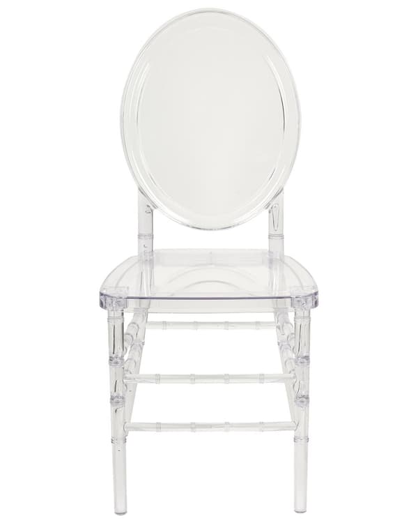 Set om 2 Matstolar Transparent Plast Modern Elegant Stil Matsal Kök