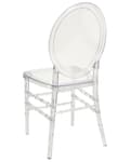 Miniatyrbild 6 av 8: Set om 2 Matstolar Transparent Plast Modern Elegant Stil Matsal Kök