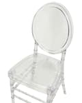 Miniatyrbild 7 av 8: Set om 2 Matstolar Transparent Plast Modern Elegant Stil Matsal Kök
