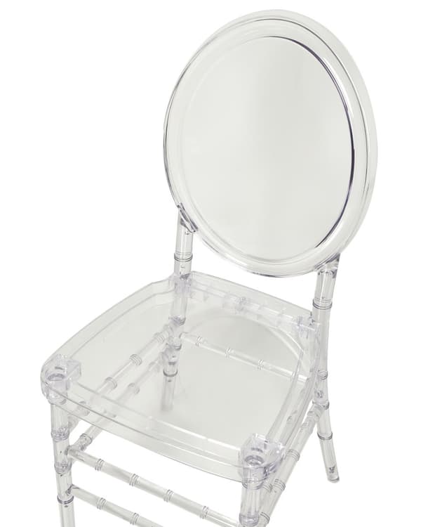 Set om 2 Matstolar Transparent Plast Modern Elegant Stil Matsal Kök