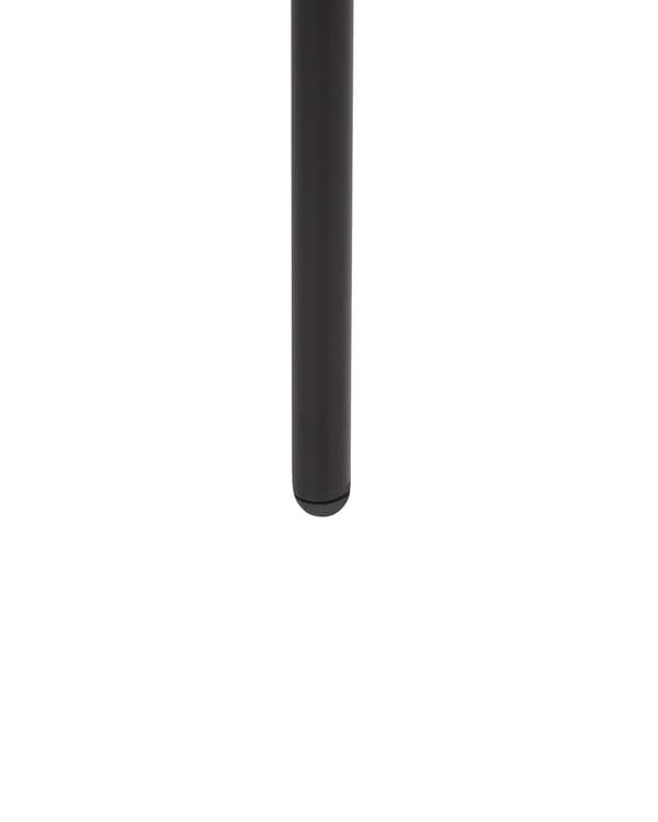 Set med 2 Matstolar Ljusbeige Bouclé Svarta Stålben Modern Design Matsal Kök Bar Sittmöbler