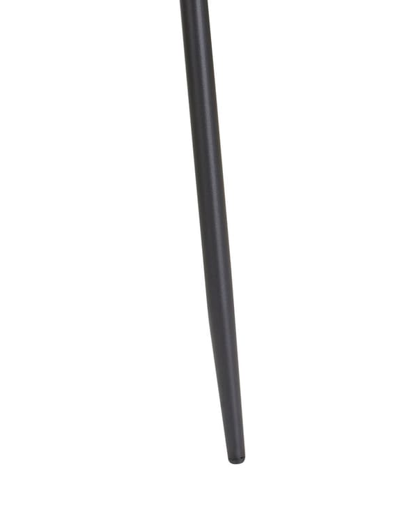 Set med 4 Matstolar Sammet Taupe Järnben Modern Stil Kök Matsal