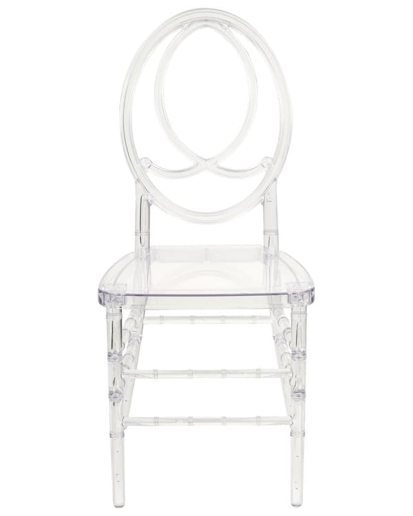 Set med 2 Matstolar Transparent Plast Klassisk Elegant Stil Matsalsmöbler Kök