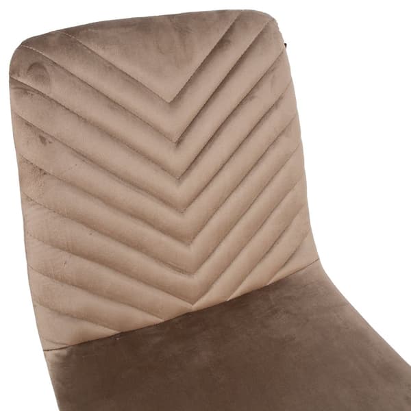 Tuoli BRIE metallirunko, samettiverhoilu, beige