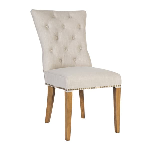 Tuoli HOLMES, kangasverhoilu, puurunko, beige