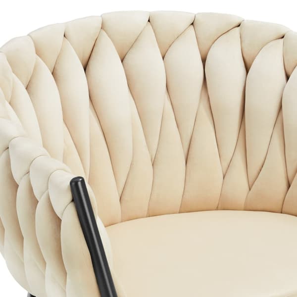 Spisebordsstole Astano velour - sand,Sæt med 6 stk.