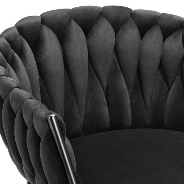 Spisebordsstole Astano velour - sort,Sæt med 6 stk.