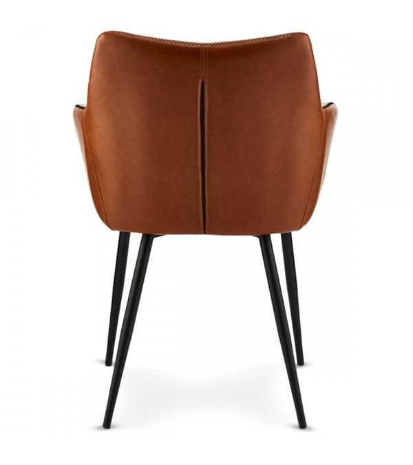 Rootz-ruokailutuolisarja - Pehmustettu tuoli - Mukavat istuimet - Ergonominen muotoilu, tyylikäs ulkonäkö, helppo huoltaa - keinonahka - 56 cm x [syvy